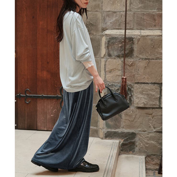 Iラインベロアスカート[品番：TV000017961]｜titivate（ティティベート