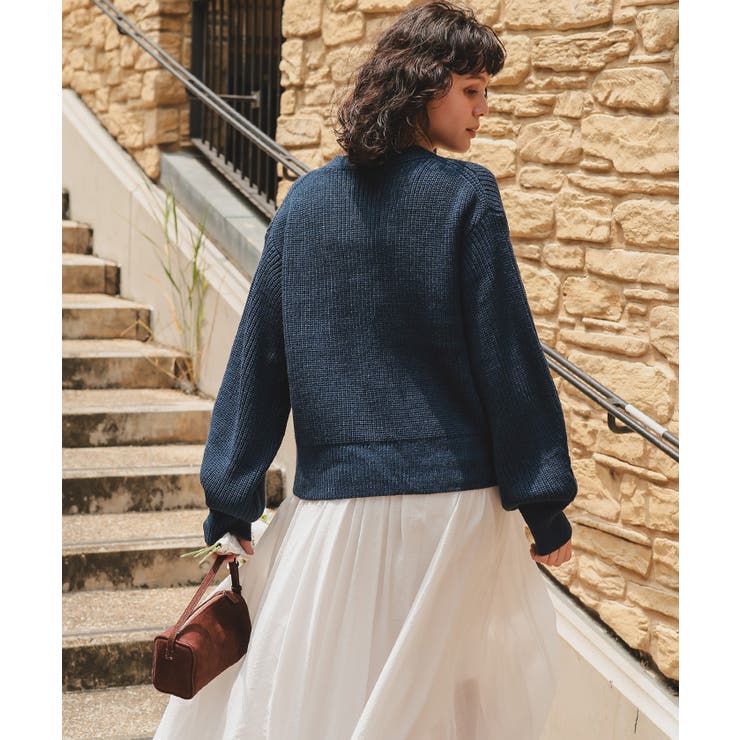 ポケット付きパールボタンニットカーディガン | titivate | 詳細画像21 