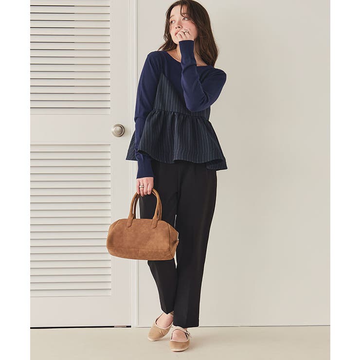 なめらか手触りカシミヤタッチボートネックニット | titivate | 詳細画像27 