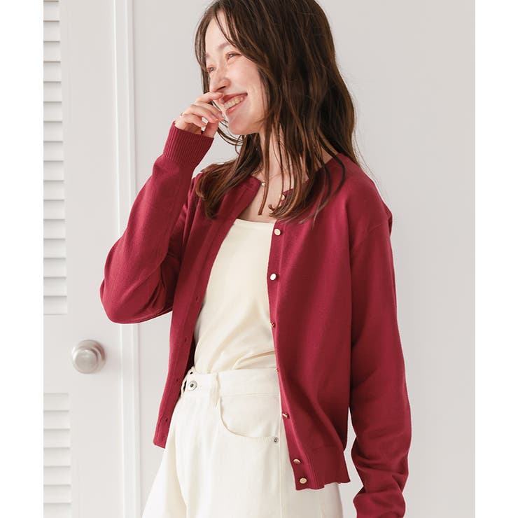 なめらか手触りカシミヤタッチニットカーディガン | titivate | 詳細画像28 