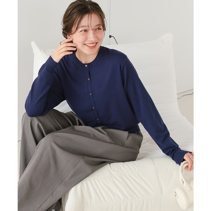 なめらか手触りカシミヤタッチニットカーディガン | titivate | 詳細画像30 