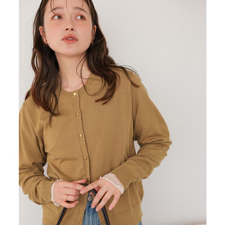 なめらか手触りカシミヤタッチニットカーディガン | titivate | 詳細画像6 