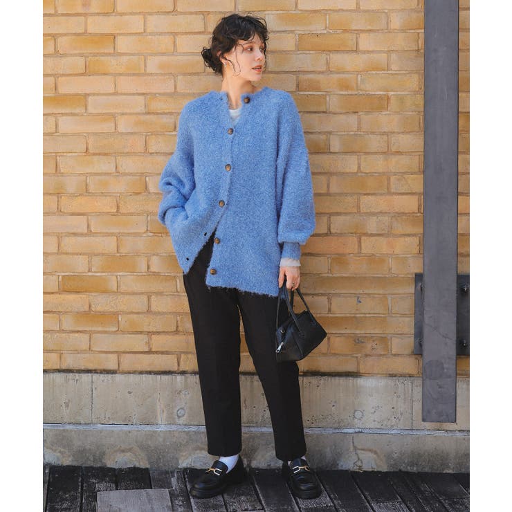 ウール混ブークレボリュームスリーブニットカーディガン | titivate | 詳細画像21 