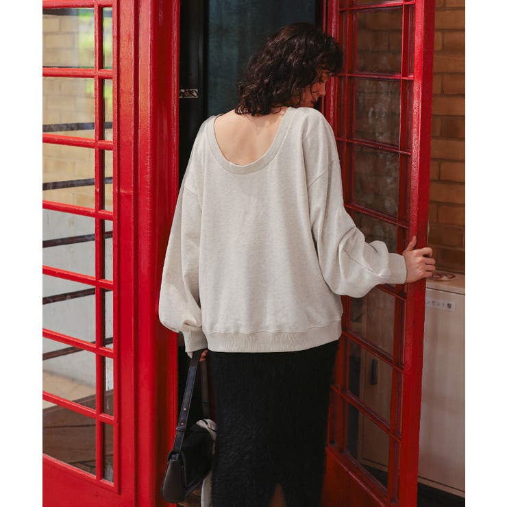 バックオープンゆるっとスウェットプルオーバー | titivate | 詳細画像22 