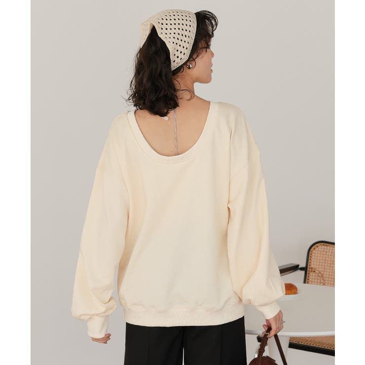 バックオープンゆるっとスウェットプルオーバー | titivate | 詳細画像25 