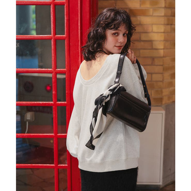 バックオープンゆるっとスウェットプルオーバー | titivate | 詳細画像6 