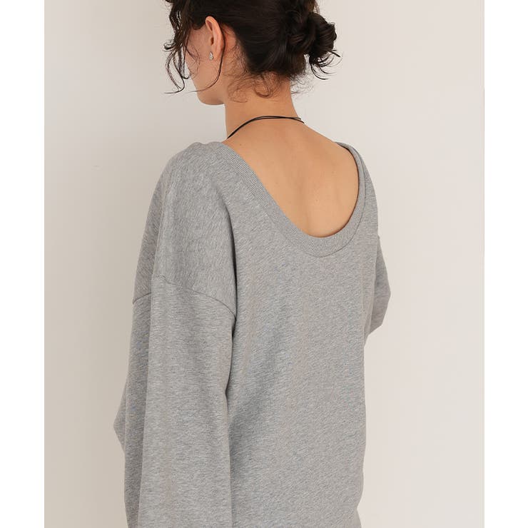 バックオープンゆるっとスウェットプルオーバー | titivate | 詳細画像13 