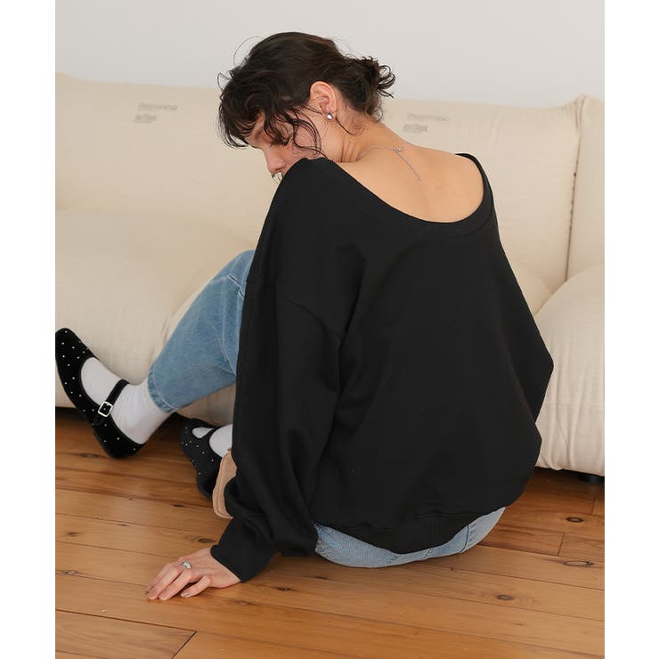 バックオープンゆるっとスウェットプルオーバー | titivate | 詳細画像16 