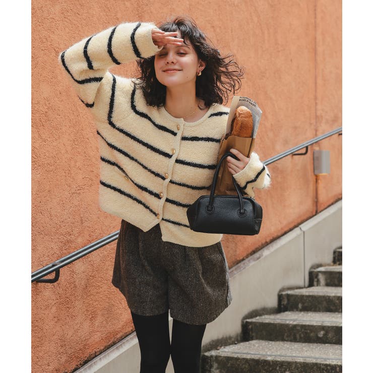 プチループゴールド釦ニットカーディガン | titivate | 詳細画像21 