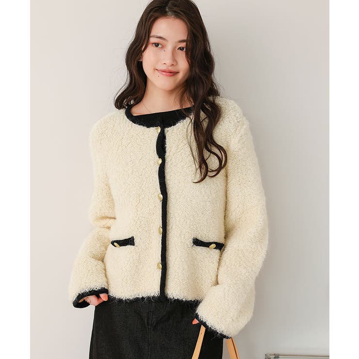 プチループゴールド釦ニットカーディガン | titivate | 詳細画像27 