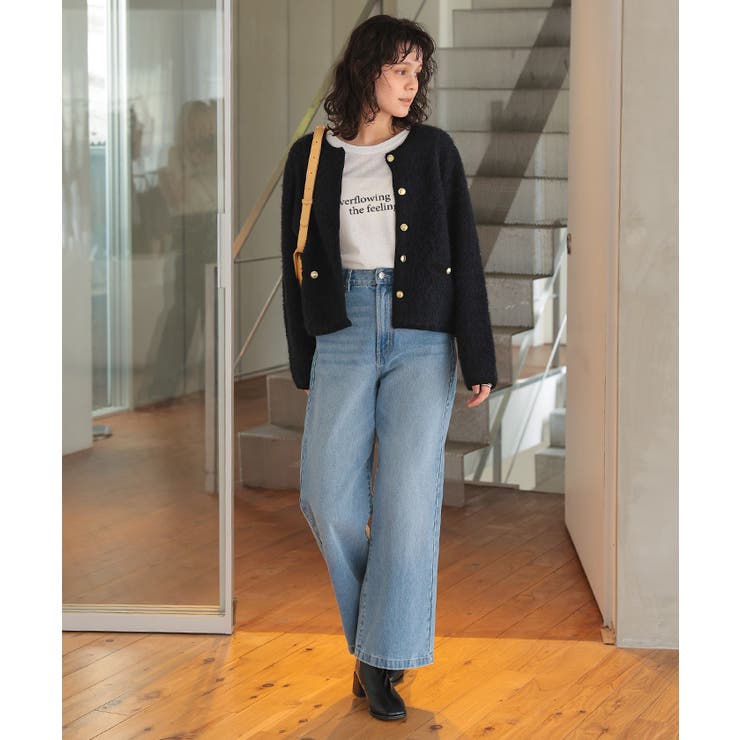 プチループゴールド釦ニットカーディガン | titivate | 詳細画像33 