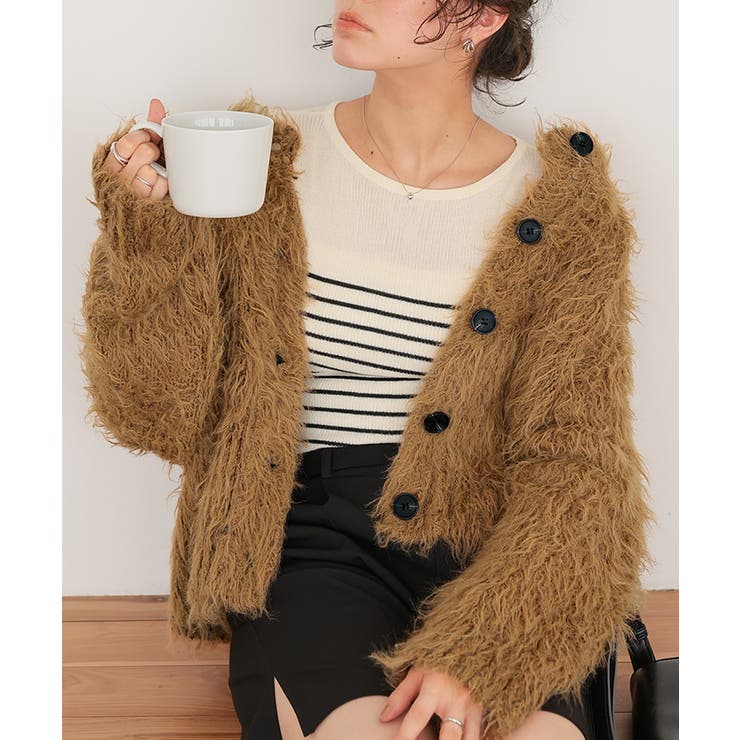 ふわふわ毛ガキニットカーディガン | titivate | 詳細画像2 