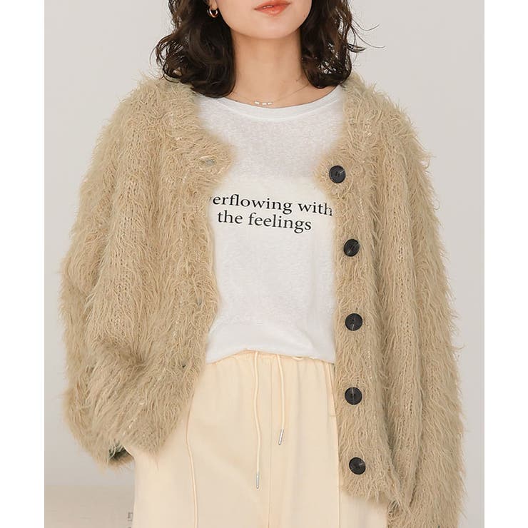 ふわふわ毛ガキニットカーディガン | titivate | 詳細画像5 