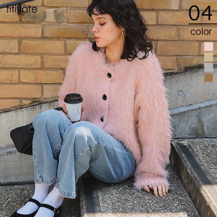 ふわふわ毛ガキニットカーディガン | titivate | 詳細画像1 