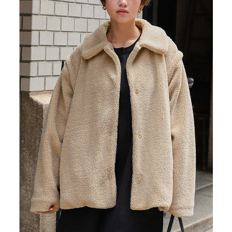 2wayフレアシルエットボアアウター | titivate | 詳細画像2 