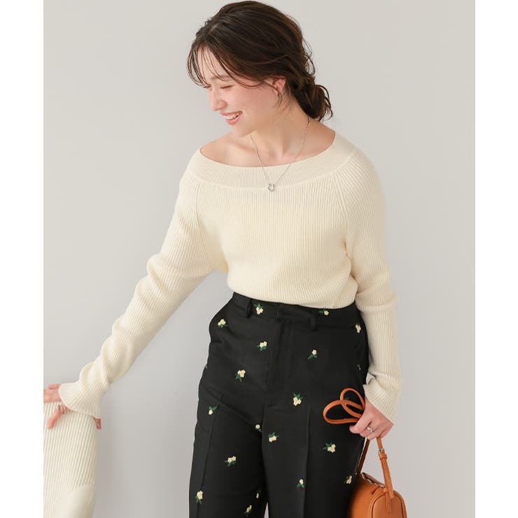 ウォッシャブルボートネックニット | titivate | 詳細画像24 