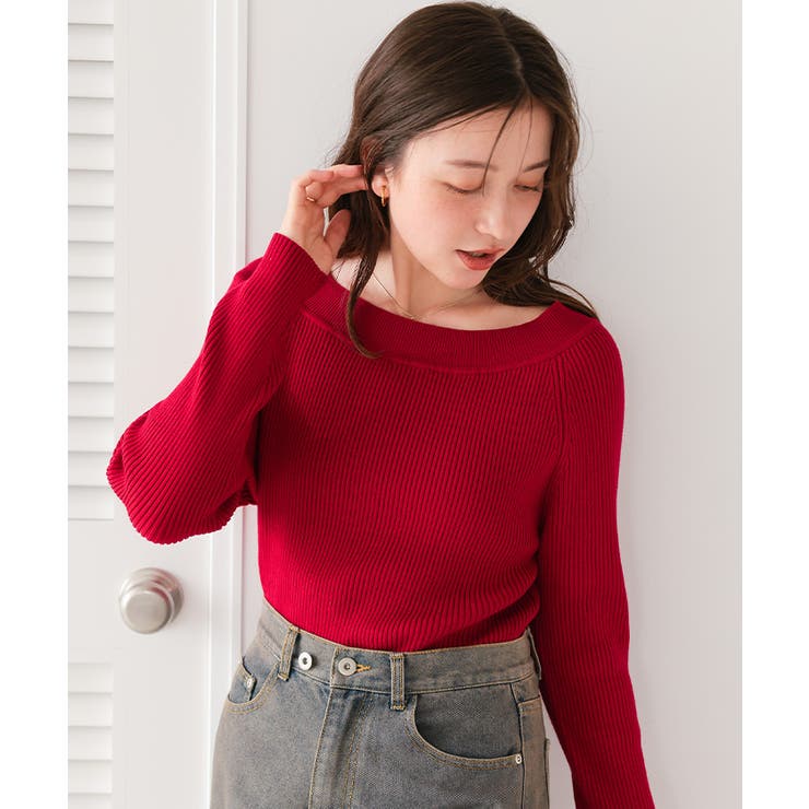 ウォッシャブルボートネックニット | titivate | 詳細画像28 