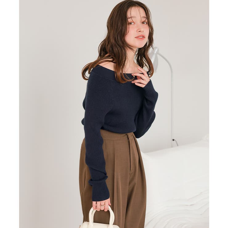 ウォッシャブルボートネックニット | titivate | 詳細画像31 