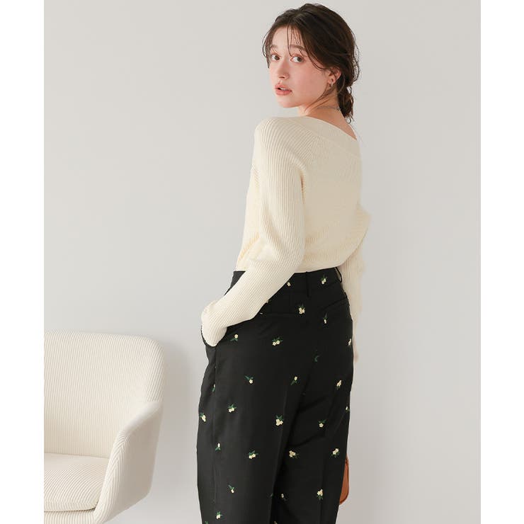 ウォッシャブルボートネックニット | titivate | 詳細画像6 