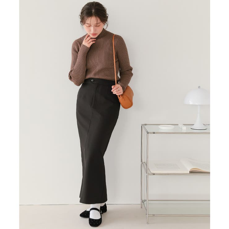 ウォッシャブルボトルネック配色デザインニット | titivate | 詳細画像29