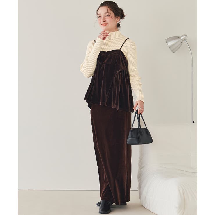 ウォッシャブルボトルネック配色デザインニット | titivate | 詳細画像34