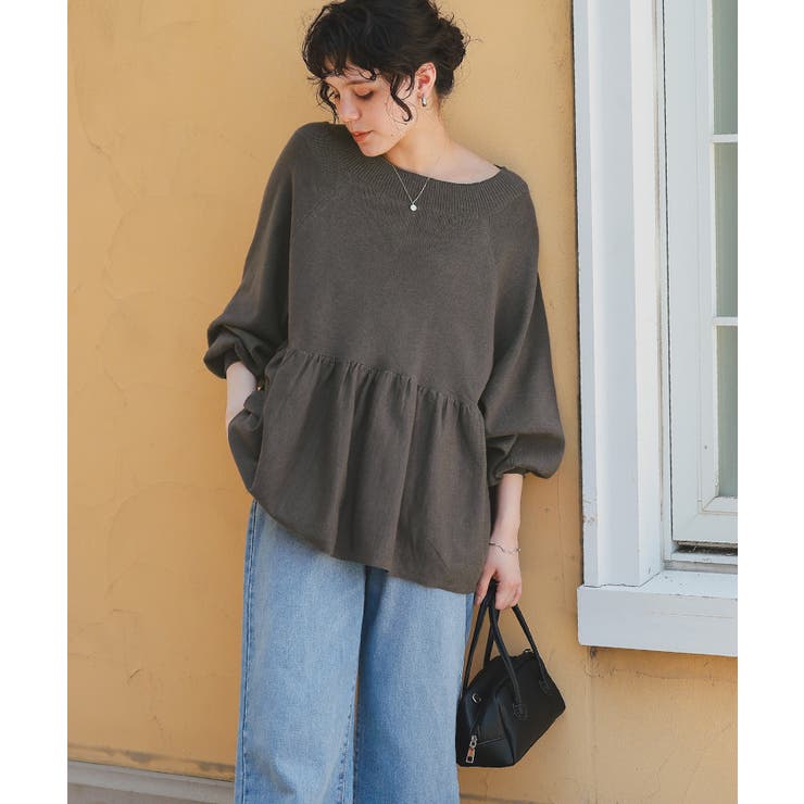 オフショルダーペプラムニットトップス | titivate | 詳細画像16 