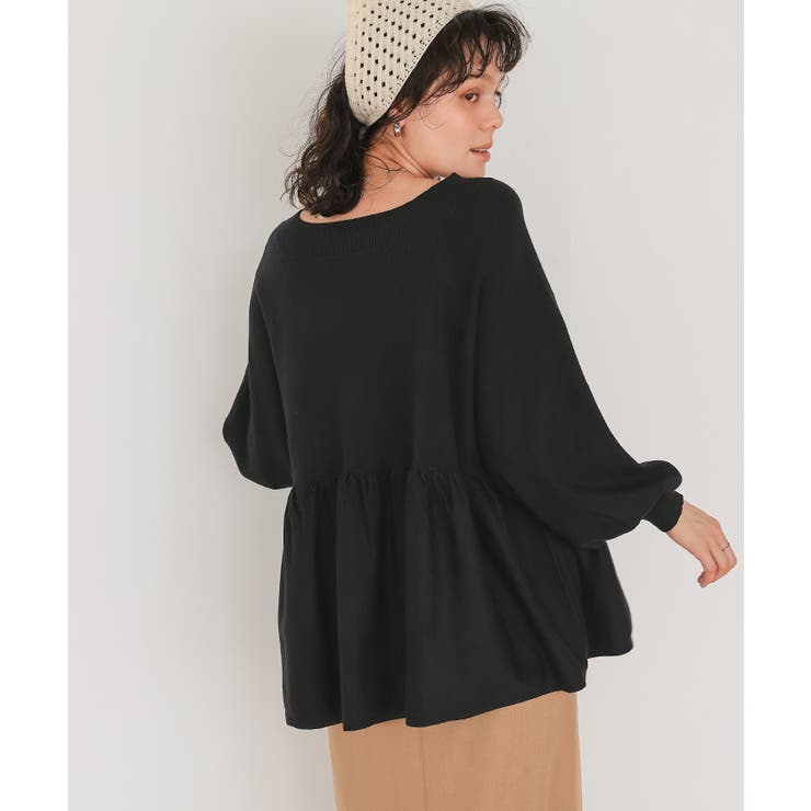 オフショルダーペプラムニットトップス | titivate | 詳細画像24 