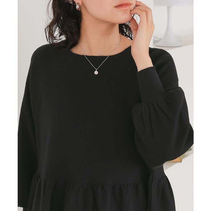 オフショルダーペプラムニットトップス | titivate | 詳細画像9 