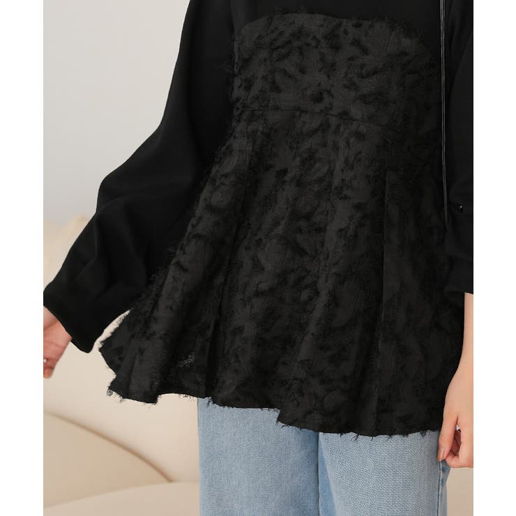 ビスチェライクドッキングペプラムトップス | titivate | 詳細画像17 