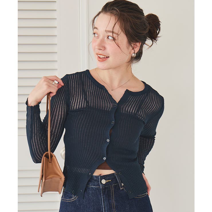 2way ウォッシャブル シアーカーディガン 新品】Spick and Span 2way