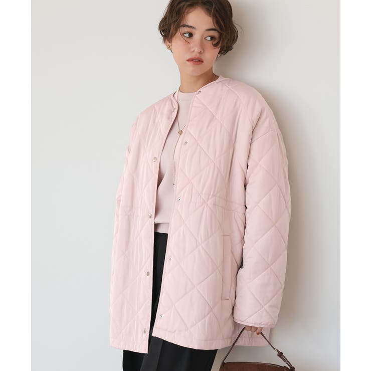 ウエストドローストリングキルティングジャケット[品番：TV000018260