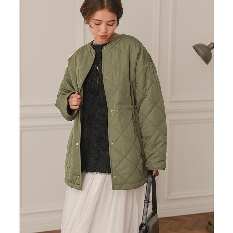 ウエストドローストリングキルティングジャケット | titivate | 詳細画像10 