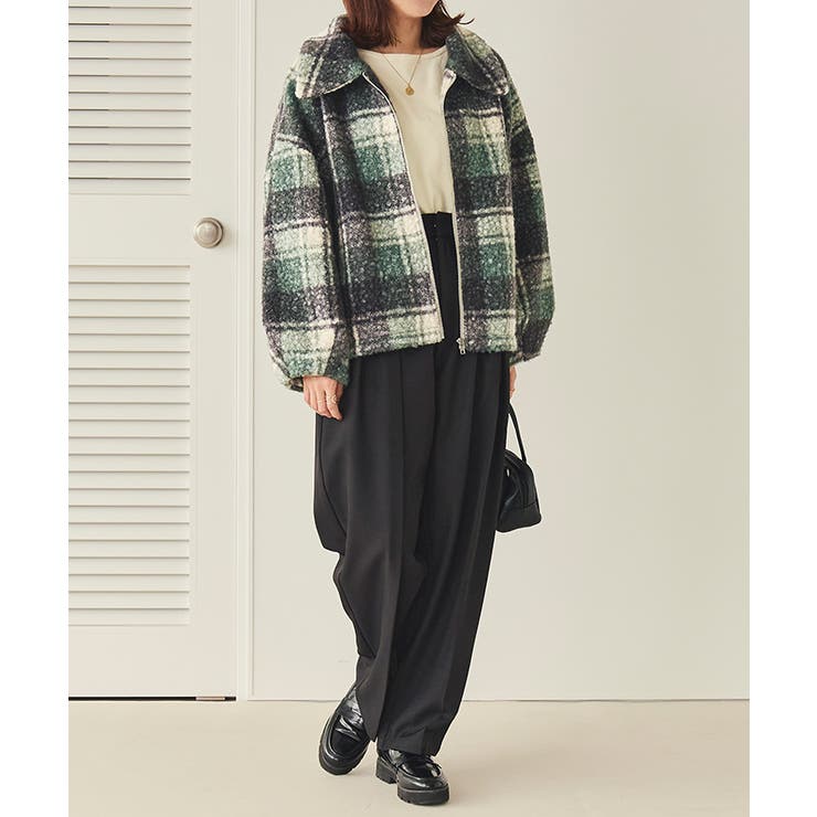 チェックボアショートジャケット/アウター | titivate | 詳細画像13 