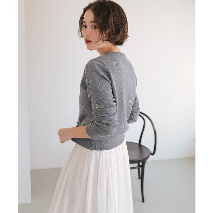 フラワー刺繍カーディガン | titivate | 詳細画像11 