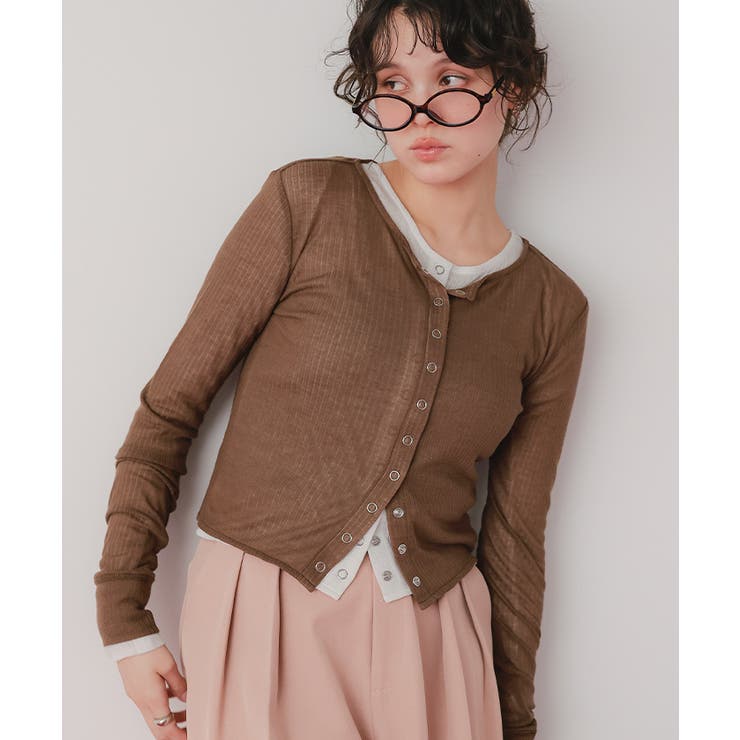 シアーテレコカーディガン | titivate | 詳細画像16 