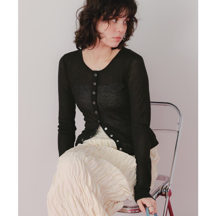 シアーテレコカーディガン | titivate | 詳細画像17 