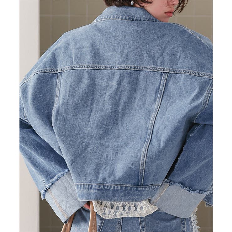 袖ロールアップデニムジャケット | titivate | 詳細画像8 