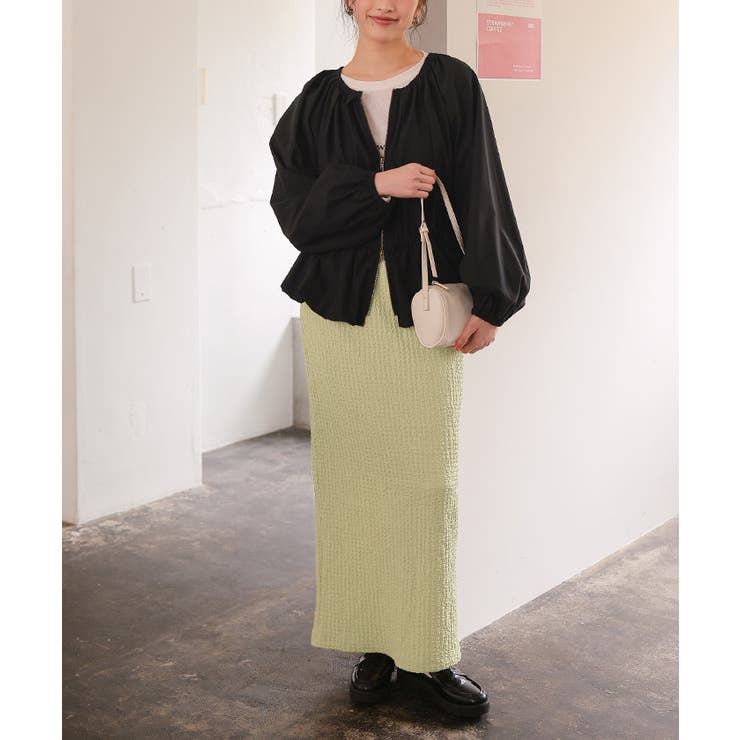 ポコポコジャガードIラインスカート | titivate | 詳細画像4 