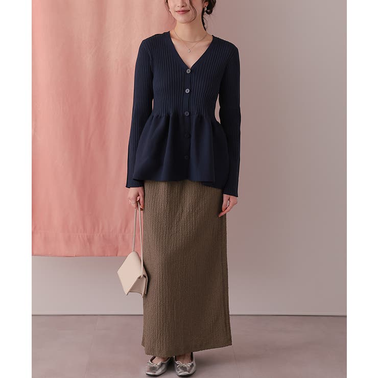 ポコポコジャガードIラインスカート | titivate | 詳細画像6 