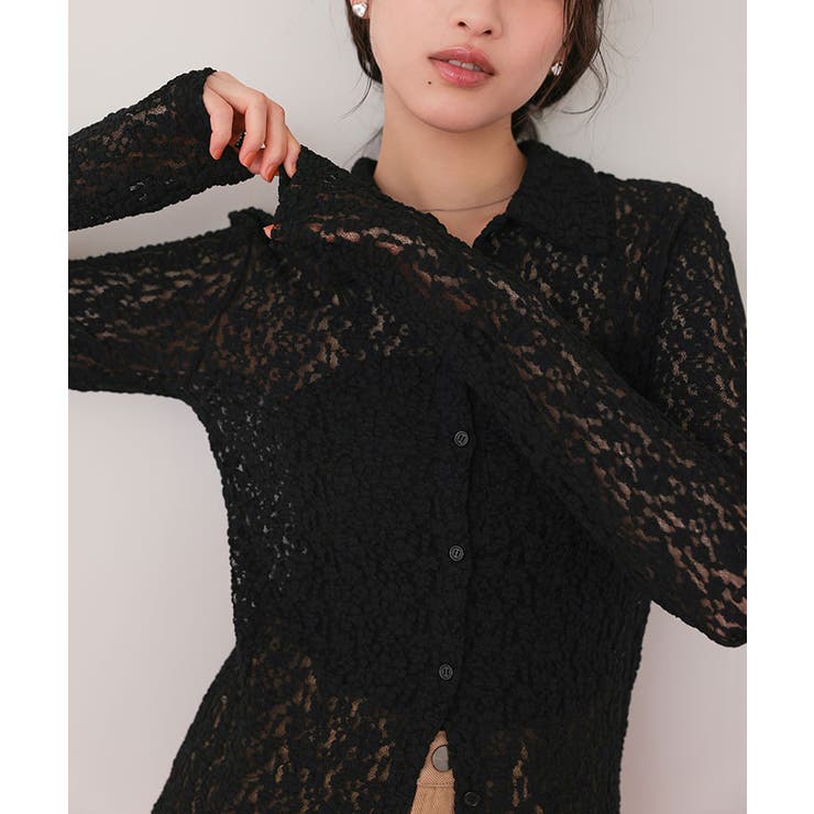 レースコンパクトシャツ | titivate | 詳細画像18 