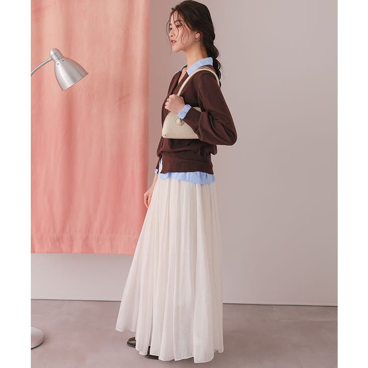 シャツドッキングニットカーディガン | titivate | 詳細画像11 