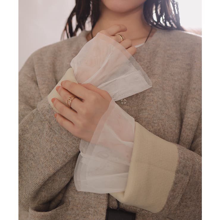 チュールフリルカフスカットソートップス | titivate | 詳細画像26 