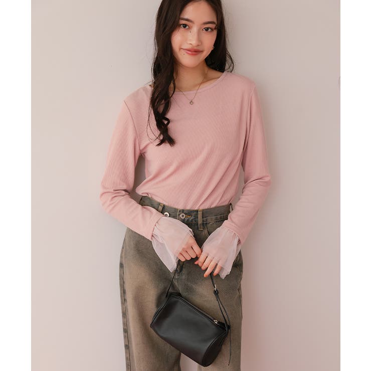 チュールフリルカフスカットソートップス | titivate | 詳細画像11 