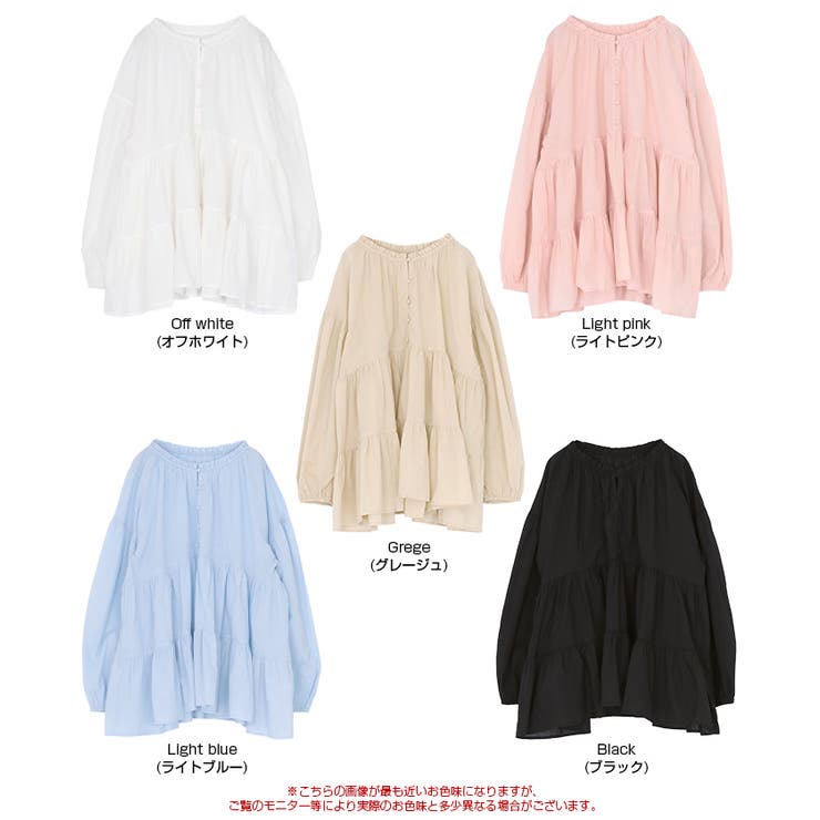 コットンボイルティアードチュニック/トップス | titivate | 詳細画像20 