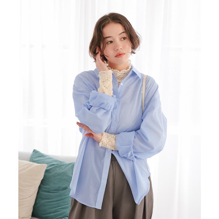 シアーカラーシャツ | titivate | 詳細画像4 