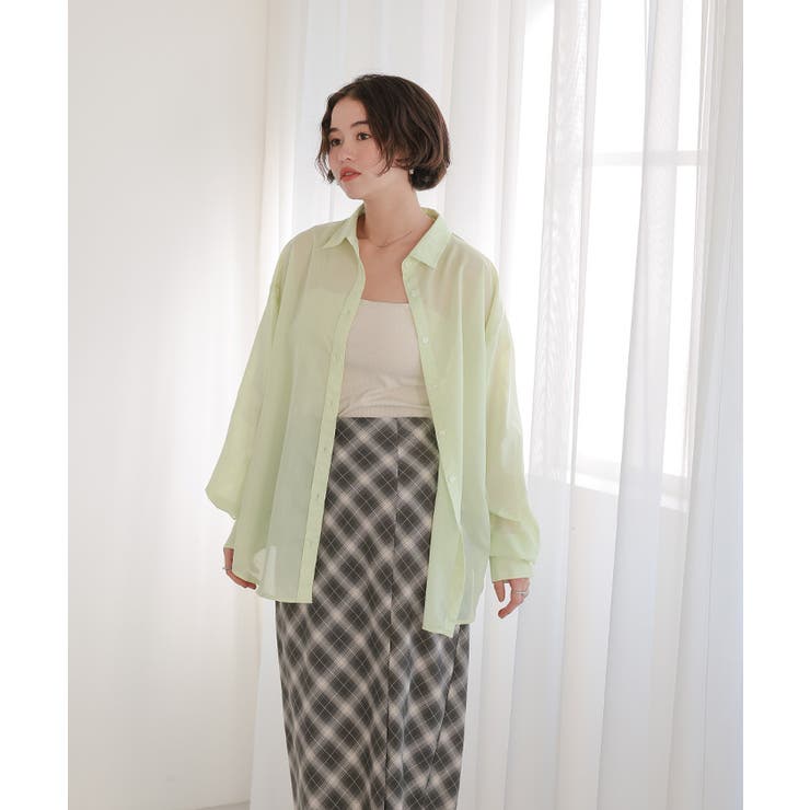 シアーカラーシャツ | titivate | 詳細画像11 