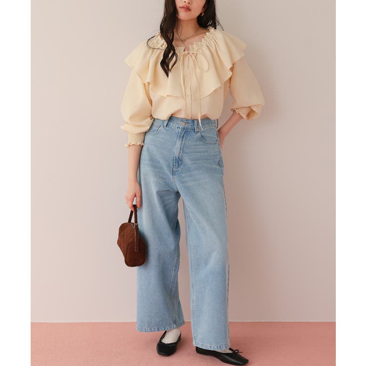 ワイドルーズデニムパンツ | titivate | 詳細画像3 