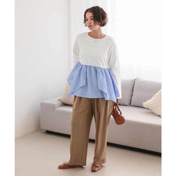 異素材イレヘムドッキングカットソー | titivate | 詳細画像29 