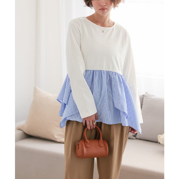 異素材イレヘムドッキングカットソー | titivate | 詳細画像5 