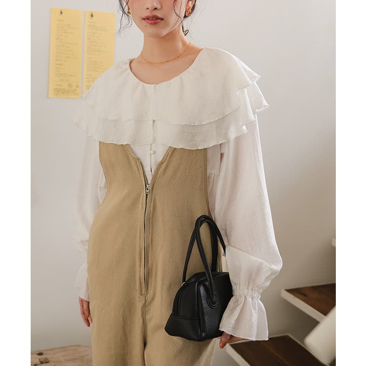 フロントファスナーデザインデニムキャミソールサロペット | titivate | 詳細画像20 